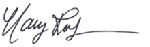 Nancy Roob signature